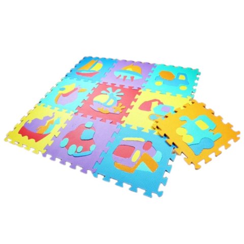 PUZZLE PIANKOWE MATA EVA 10 SZT POJAZDY