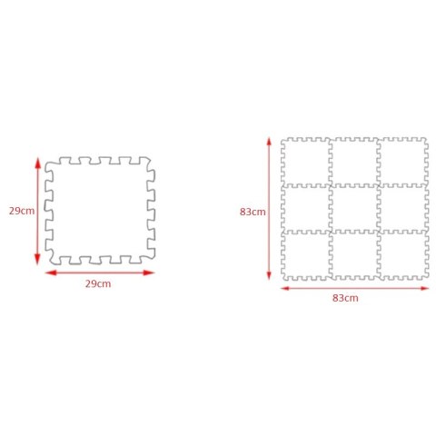 PUZZLE PIANKOWE MATA EVA 10 SZT POJAZDY