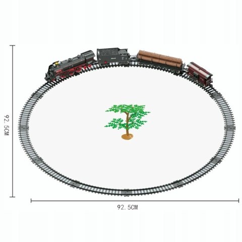 KOLEJKA ELEKTRYCZNA LOKOMOTYWA POCIĄG CIUCHCIA PARA TORY KOLEJOWE