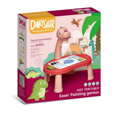 Edukacyjny Projektor T-Rex Do Nauki Rysowania – Lampka Nocna I Gry