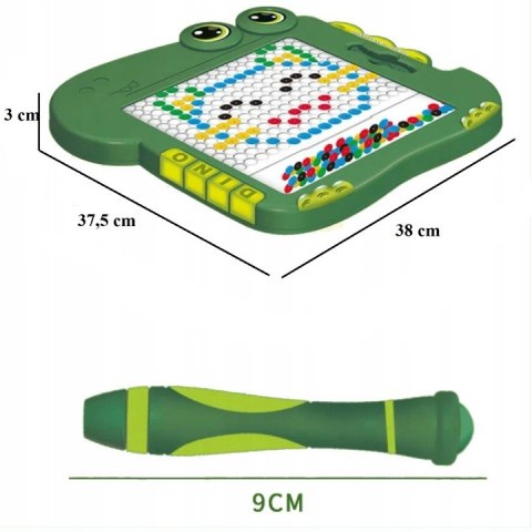 TABLICA MAGNETYCZNA KORALIKI DO RYSOWANIA DINOZAUR 676-2