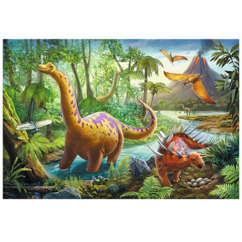 Puzzle Trefl dinozaury 60 el. Wędrówka dinozaurów 17319