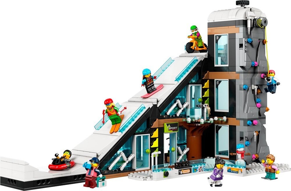 LEGO City Centrum narciarskie i wspinaczkowe 60366 dziecko kreatywność zabawa nauka rozwój klocki figurki minifigurki jakość tradycja konstrukcja nauka wyobraźnia role jakość bezpieczeństwo wyobraźnia budowanie pasja hobby funkcje instrukcja aplikacja LEGO Builder