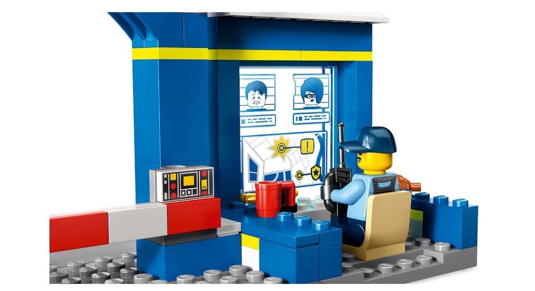 LEGO City Posterunek policji – pościg 60370 dziecko kreatywność zabawa nauka rozwój klocki figurki minifigurki jakość tradycja konstrukcja nauka wyobraźnia role jakość bezpieczeństwo wyobraźnia budowanie pasja hobby funkcje biuro więzenie złodziej ucieczka instrukcje radiowóz motocykl