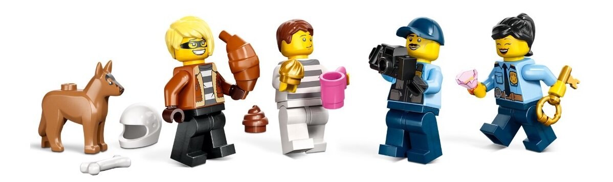 LEGO City Posterunek policji – pościg 60370 dziecko kreatywność zabawa nauka rozwój klocki figurki minifigurki jakość tradycja konstrukcja nauka wyobraźnia role jakość bezpieczeństwo wyobraźnia budowanie pasja hobby funkcje biuro więzenie złodziej ucieczka instrukcje radiowóz motocykl