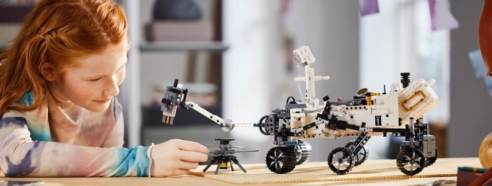 LEGO Technic NASA Mars Rover Perseverance 42158 klocki elementy zabawa łączenie figurki akcesoria figurka zestaw