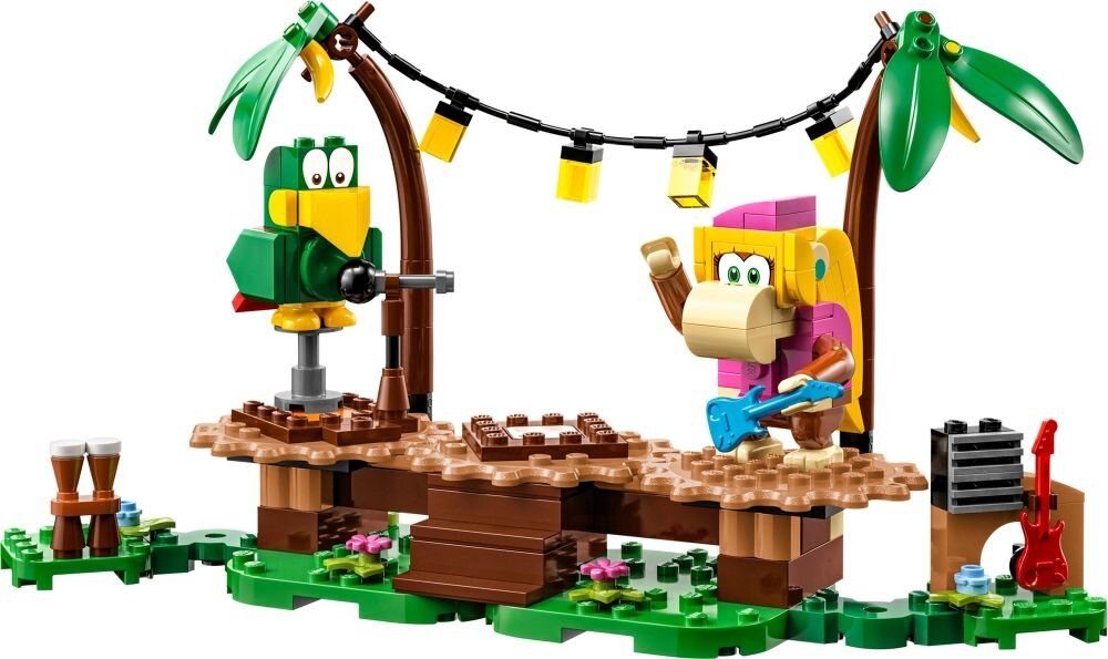 LEGO Super Mario Dżunglowy koncert Dixie Kong — zestaw rozszerzający 71421 klocki elementy zabawa łączenie figurki akcesoria figurka zestaw